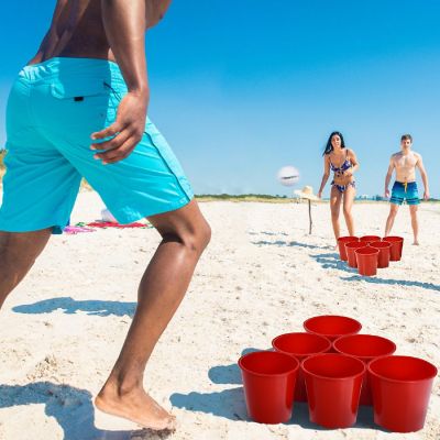 Goplus Yard Pong Giant Pong Game Set Carry Bag Outdoor Backyard Game Image 1