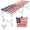 GoPong American Flag 8-Feet Beer Pong Table Image 1