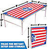 GoPong Regulation Size 8' x 4' Beer Die Table with 50 Dice - American Flag Inspired Design Image 1