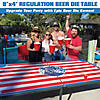 GoPong Regulation Size 8' x 4' Beer Die Table with 50 Dice - American Flag Inspired Design Image 3