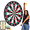 GoSports 4 ft Giant Cork Dartboard - Includes 12 Giant Darts and Scoreboard - New Fun Twist on Darts Image 1