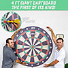 GoSports 4 ft Giant Cork Dartboard - Includes 12 Giant Darts and Scoreboard - New Fun Twist on Darts Image 1