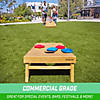 GoSports 4 ft x 2 ft Commercial Grade Cornhole Boards Set - Includes 8 Regulation Tournament Style Bean Bags - Light Brown Image 3