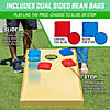 GoSports 4 ft x 2 ft Commercial Grade Cornhole Boards Set - Includes 8 Regulation Tournament Style Bean Bags - Natural Image 1