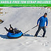 GoSports 40" Hard Bottom Snow Tube - Blue Image 4