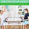 GoSports 40 Inch Table Top Air Hockey Game for Kids - Oak Image 1