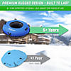 Gosports 44" heavy duty winter snow tube with premium canvas cover - commercial grade sled - blue Image 3