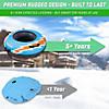 Gosports 44" heavy duty winter snow tube with premium canvas cover - commercial grade sled - retro Image 3