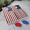 GoSports 4'x2' Reguation Size Premium Wood Cornhole Set - Rustic American Flag Design, Includes Two 4'x2' Boards, 8 Bean Bags, Carrying Case and Game Rules Image 3