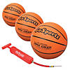 GoSports 5" Mini Basketball 3 Pack with Premium Pump Image 1