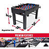 Gosports 54" full size foosball table - black finish - includes 4 balls and 2 cup holders Image 2