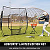 GoSports 7 ft Proper 7 ft Baseball & Softball Practice Hitting & Pitching Net with Bow Frame, Carry Bag and Bonus Strike Zone - Great for All Skill Levels Image 1
