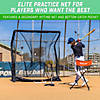 GoSports 7 ft Proper 7 ft ELITE Baseball & Softball Practice Hitting and Pitching Net with Steel Frame Image 3