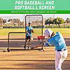 GoSports 7 ft Proper 7 ft PRO Baseball & Softball L Screen - Pitcher Protection Net with Wheels and Carrying Case Image 1