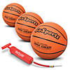 GoSports 7" Mini Basketball 3 Pack with Premium Pump Image 1