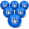 Gosports dodgeball balls - 6 pack air touch no-sting balls - includes ball pump & mesh bag - blue Image 1