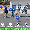 Gosports dodgeball balls - 6 pack air touch no-sting balls - includes ball pump & mesh bag - blue Image 2