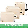 GoSports Fitness Launch Box | 3-in-1 Adjustable Height | Wood Plyo Jump Box for Exercises of All Skill Levels Image 2