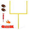 Gosports football field goal post set with 2 footballs and kicking tee - life sized backyard field goal for kids and adults - 6' standard Image 1