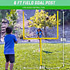 Gosports football field goal post set with 2 footballs and kicking tee - life sized backyard field goal for kids and adults - 6' standard Image 1