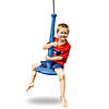 Gosports free flight modern tree swing with rope and carabiner - all-weather outdoor kids swing, blue Image 1