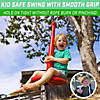 Gosports free flight modern tree swing with rope and carabiner - all-weather outdoor kids swing, red Image 2