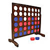 GoSports Giant Portable 4 in a Row Game Dark Wood Stain - 4' Image 1