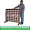 GoSports Giant Portable 4 in a Row Game Dark Wood Stain - 4' Image 1