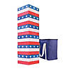 GoSports Giant Stackin' Stars and Stripes Tumbling Tower Game Image 1