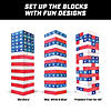 GoSports Giant Stackin' Stars and Stripes Tumbling Tower Game Image 4