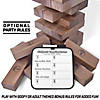 GoSports Giant Wooden Toppling Tower - Brown Image 1