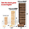 GoSports Giant Wooden Toppling Tower - Brown Image 2