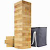 GoSports Giant Wooden Toppling Tower - Made from Premium Tropical Hardwood Image 1