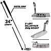 Gosports gs1 tour golf putter - 34" right-handed blade putter with pistol grip and milled face Image 1