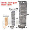 GoSports Large Gray Stain Toppling Tower Game Image 1
