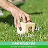 Gosports left right middle giant dice game - 3.5" premium wooden dice game Image 3
