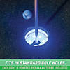 GoSports Light Up Golf Hole Lights 3 Pack - Great for Low Light Golf Play, Putting Practice, Chipping Practice and More Image 1