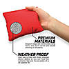 GoSports: Official Regulation Cornhole Bean Bags Set (8 All Weather Bags) - Red and Blue Image 2