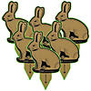 GoSports Outdoors Rabbit Terrain Targets, Reactive Shooting Range Targets with Neon Green VeriShot Confirmation, Great for Small Calibers Image 1