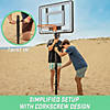 GoSports Post Up Portable Beach Basketball Hoop for Kids and Adults - Play on Grass or Sand - Includes 2 Basketballs, Pump and Accessories Tote Image 3