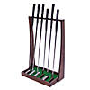 GoSports Premium Wooden Golf Putter Stand - Indoor Display Rack - Holds 6 Clubs Image 1