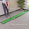 GoSports Pure Putt Golf 9' Putting Green Ramp - Premium Wood Training Aid for Home & Office Putting Practice, Includes 9' Putting Green and 4 Golf Balls Image 4