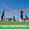GoSports Slam X 4 Way Volleyball Game Set - Ultimate Backyard & Beach Game for Kids and Adults Image 2