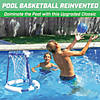 GoSports Splash Hoop 360 Floating Pool Basketball Game, Includes: Hoop, 2 Balls and Pump Image 3