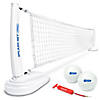 GoSports Splash Net PRO Pool Volleyball Net - Includes 2 Water Volleyballs and Pump - White Image 1