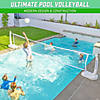 GoSports Splash Net PRO Pool Volleyball Net - Includes 2 Water Volleyballs and Pump - White Image 1