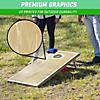 GoSports Tough Toss All Weather Cornhole Outdoor Game - 2 Regulation Size Boards, 8 Bean Bags, and Carry Case - Wood Design Image 1