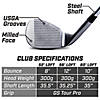 GoSports Tour Pro Golf Wedge Set &#8211; Includes 52 Degree Gap Wedge, 56 Degree Sand Wedge and 60 Lob Wedge Degree in Satin or Black Finish (Right Handed) Image 1