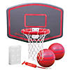 GoSports Wall Mounted Basketball Hoop &#8211; Indoor & Outdoor Hoop with Mounting Hardware, Includes 2 Basketballs and Ball Pump Image 1