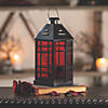 Gothic Halloween Lantern with Ruby Glass Image 1